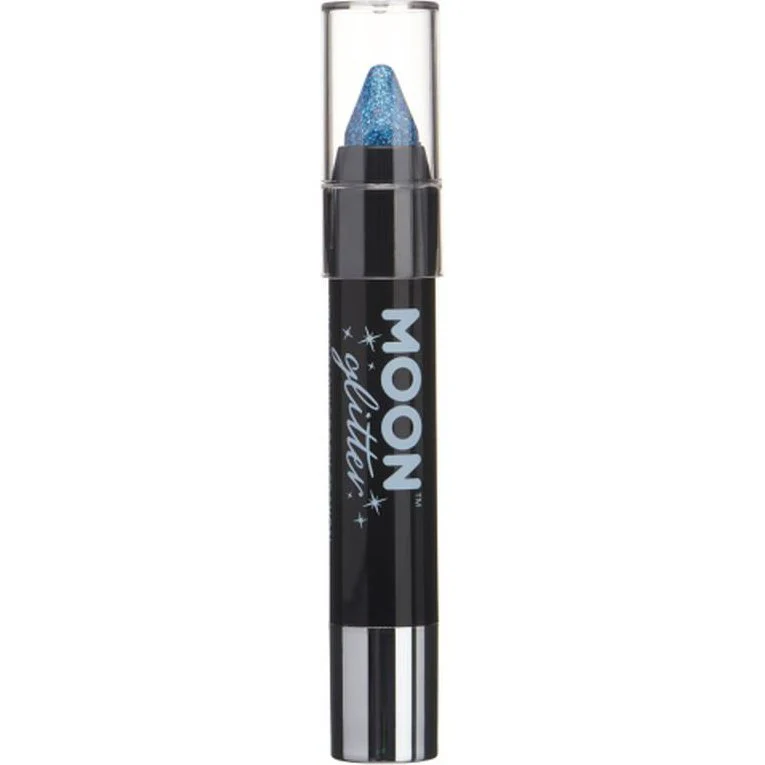 Moon Glitter Holographic Body Crayons, Blue - Image 2