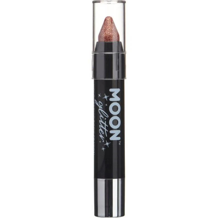 Moon Glitter Holographic Body Crayons, Rose Gold