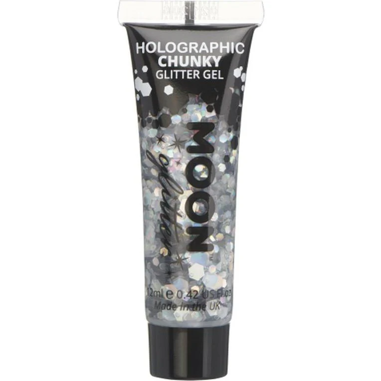 Moon Glitter Holographic Chunky Glitter Gel, Silvever - Image 2