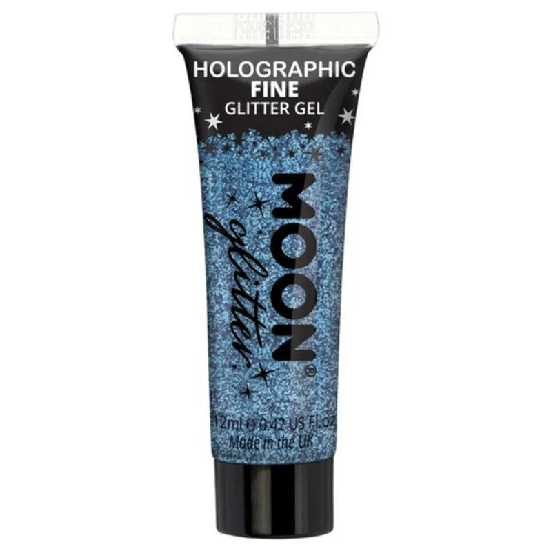 Moon Glitter Holographic Fine Glitter Gel, Blue
