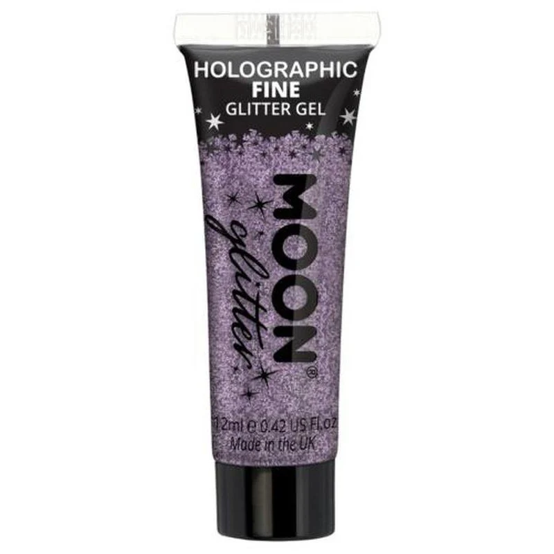 Moon Glitter Holographic Fine Glitter Gel, Gold, Single - Image 2