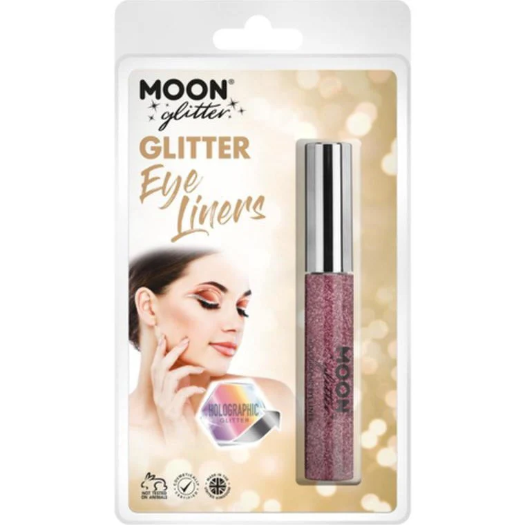 Moon Glitter Holographic Glitter Eye Liner, Pink - Image 3