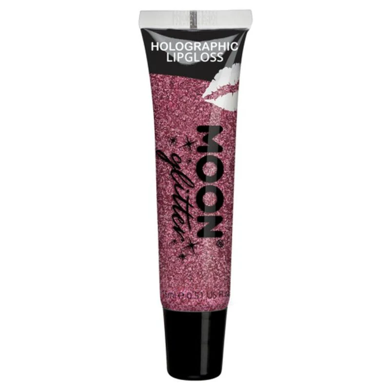 Moon Glitter Holographic Glitter Lipgloss, Pink - Image 2