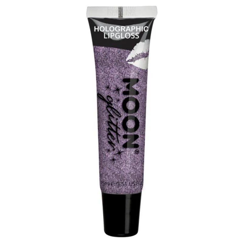Moon Glitter Holographic Glitter Lipgloss, Purple - Image 2