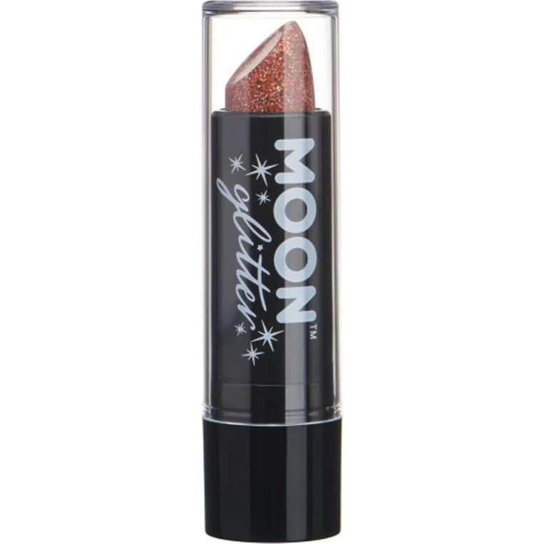Moon Glitter Holographic Glitter Lipstick, Rose Gold - Image 2