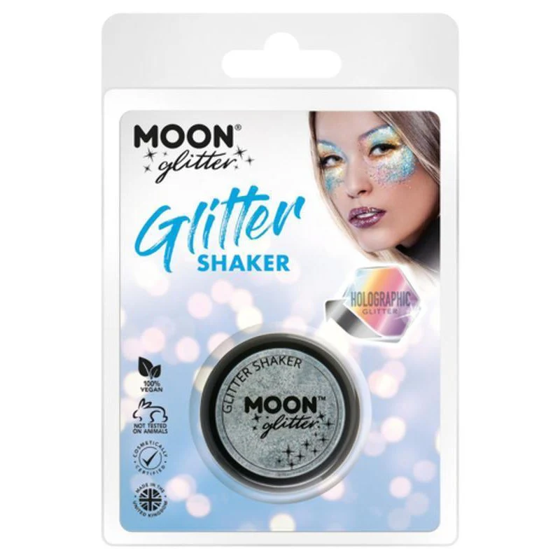 Moon Glitter Hologrpahic Glitter Shakers, Silver - Image 2