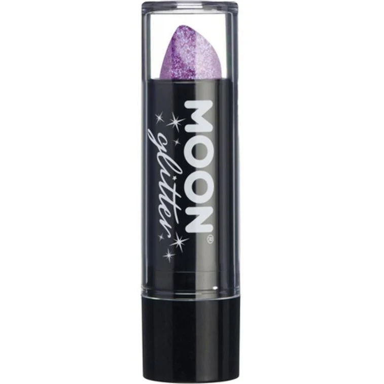 Moon Glitter Iridescent Glitter Lipstick, Purple - Image 2