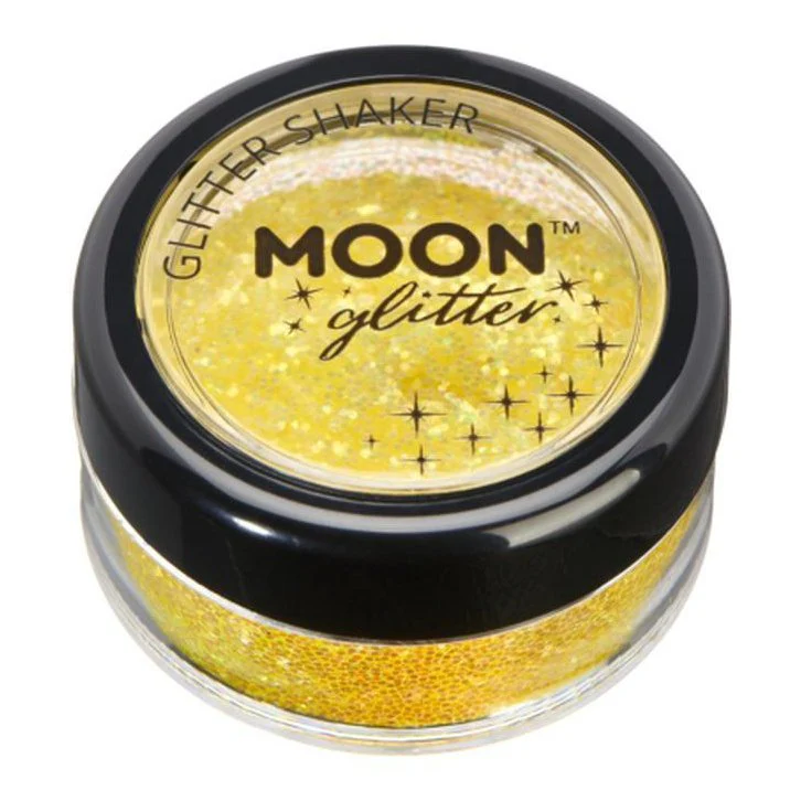 Moon Glitter Iridescent Glitter Shakers, Yellow - Image 2