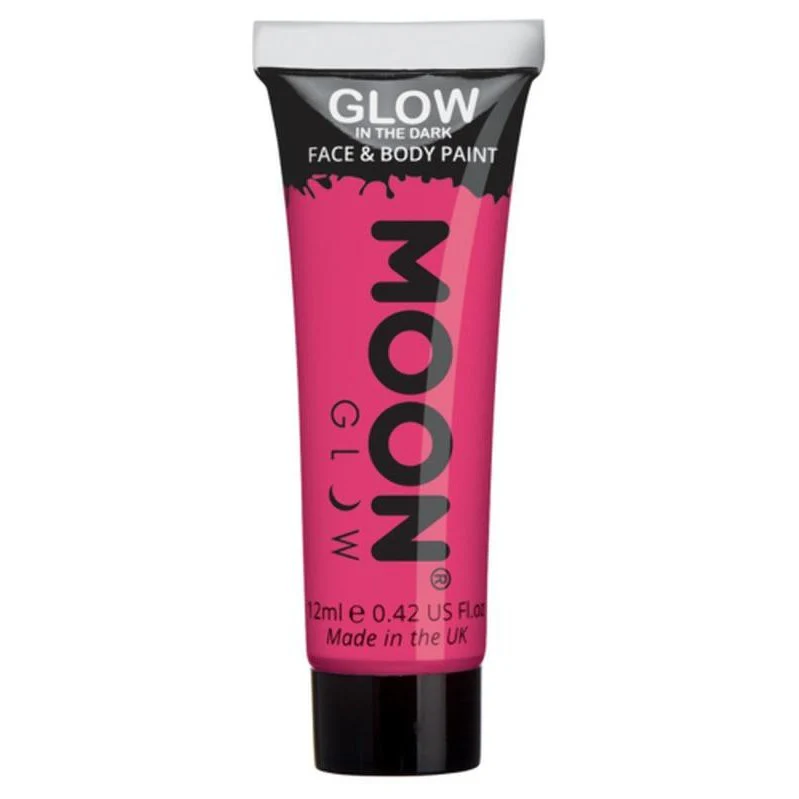 Moon Glow Glow In The Dark Face Paint, Pink - Image 3