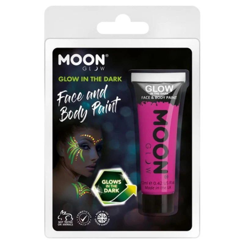 Moon Glow Glow In The Dark Face Paint, Purple - Image 2
