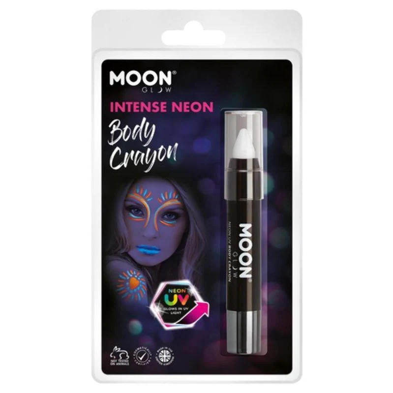 Moon Glow Intense Neon Uv Body Crayons, White - Image 2
