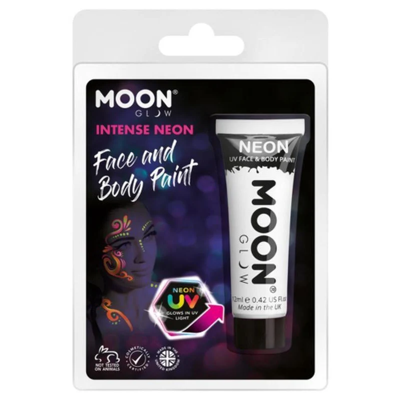 Moon Glow Intense Neon Uv Face Paint, White - Image 2