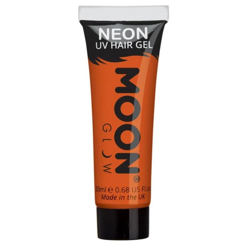 Moon Glow Intense Neon Uv Hair Gel, Orange - Image 3
