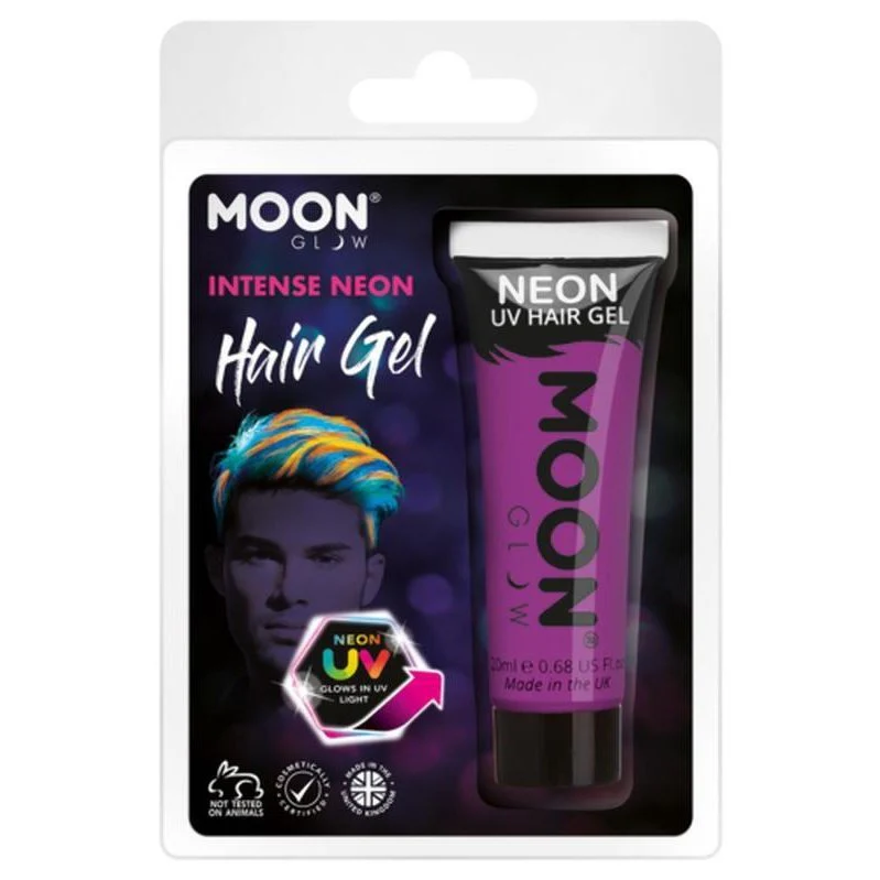 Moon Glow Intense Neon Uv Hair Gel, Purple - Image 2