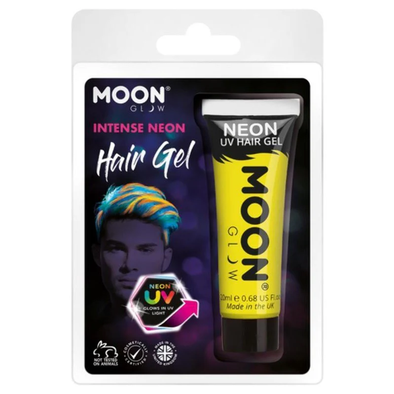 Moon Glow Intense Neon Uv Hair Gel, Yellow - Image 2