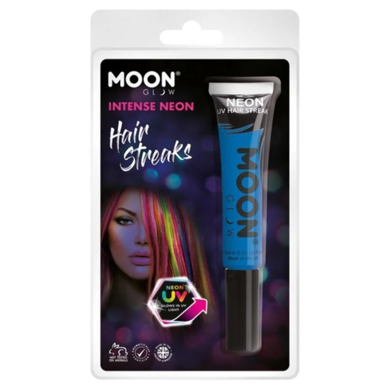 Moon Glow Intense Neon Uv Hair Streaks, Blue - Image 2