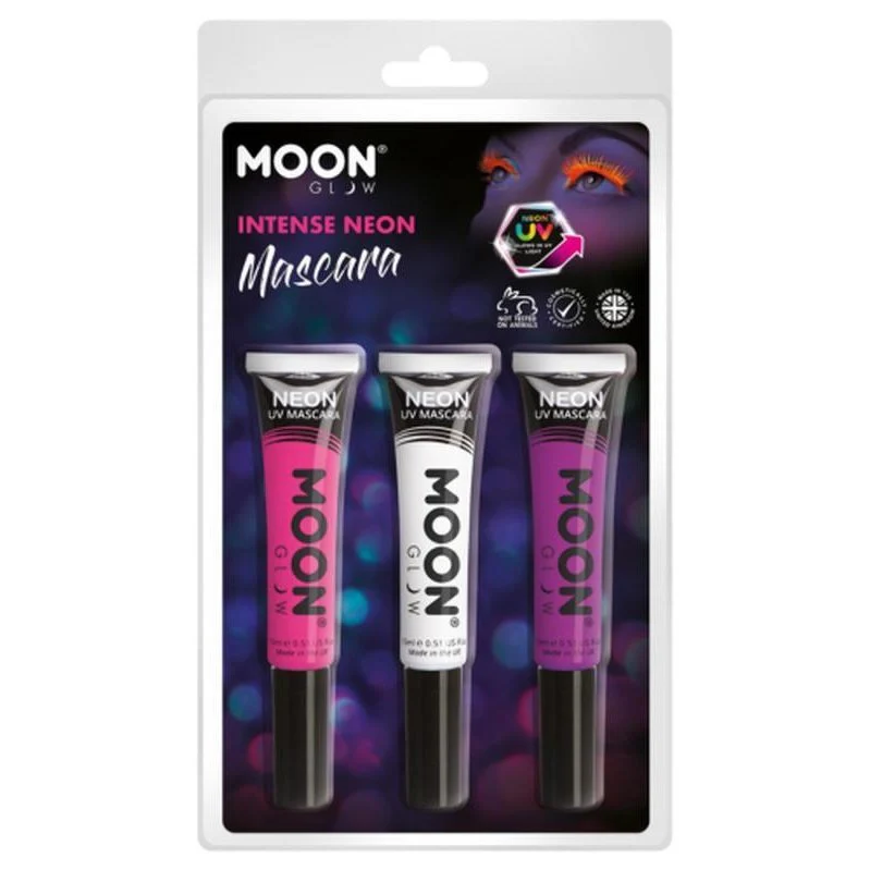 Moon Glow Intense Neon Uv Mascara, Pink, White, Purple