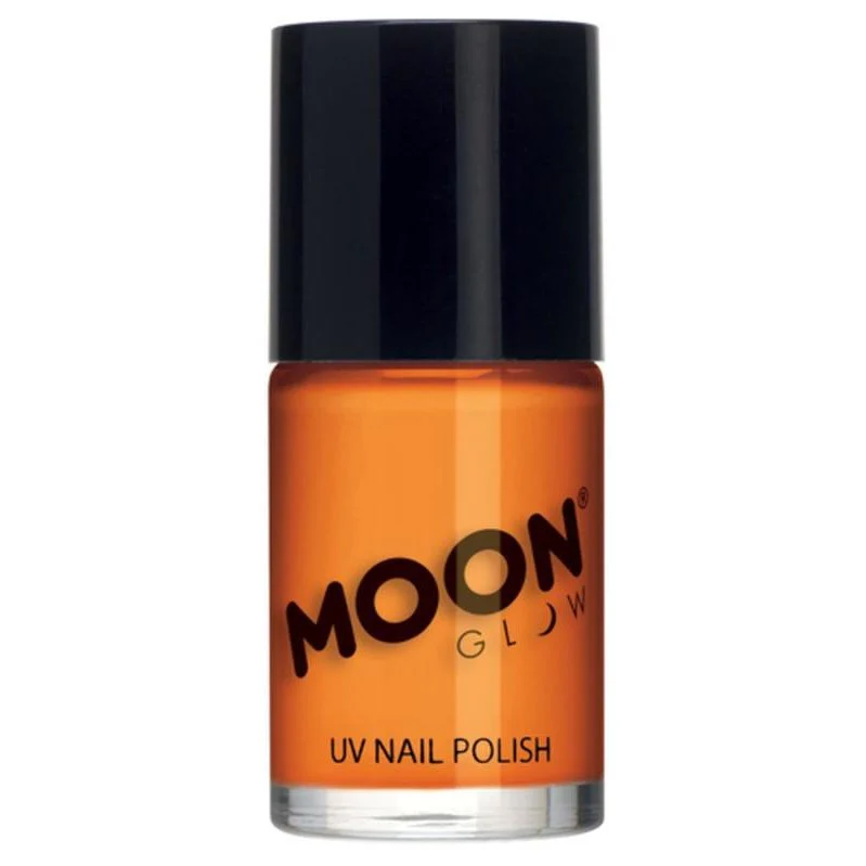 Moon Glow Intense Neon Uv Nail Polish, Neon Orange - Image 2