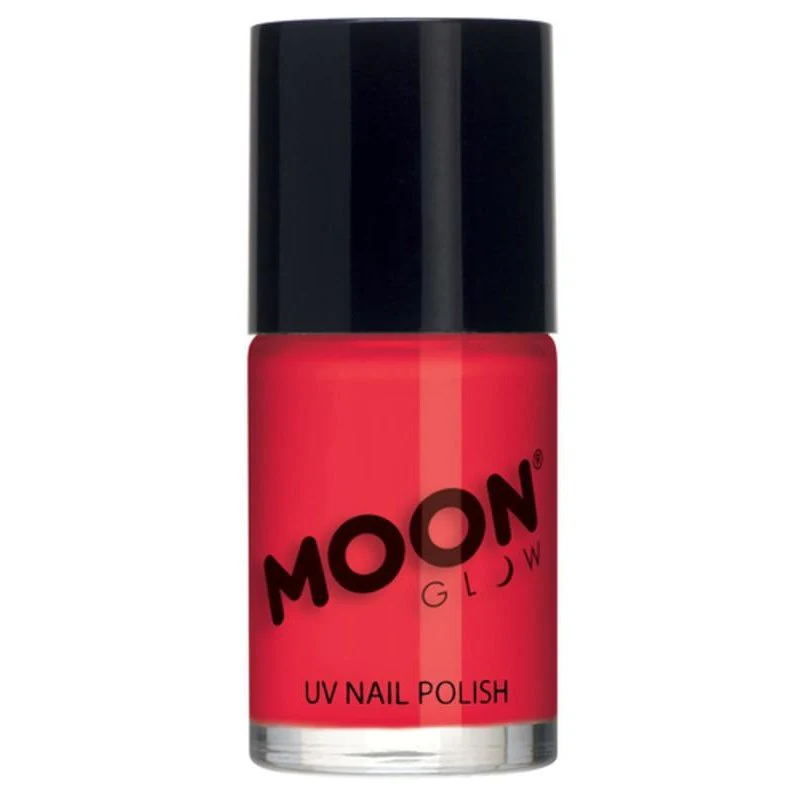 Moon Glow Intense Neon Uv Nail Polish, Neon Red