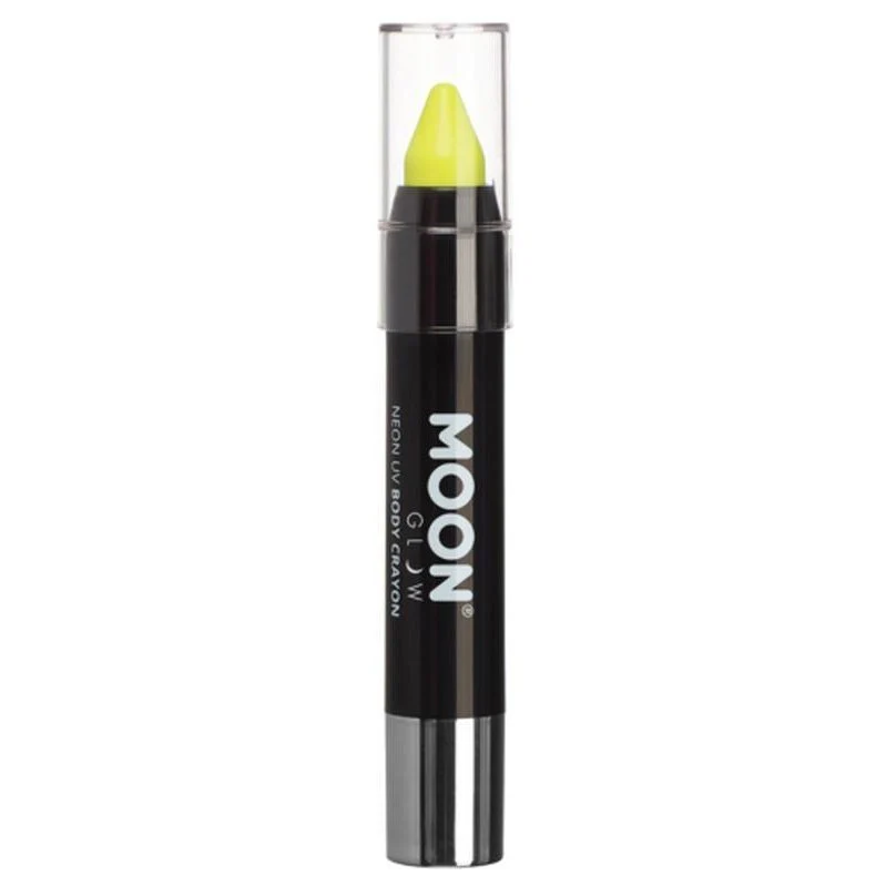 Moon Glow Pastel Neon Uv Body Crayons, Yellow - Image 3