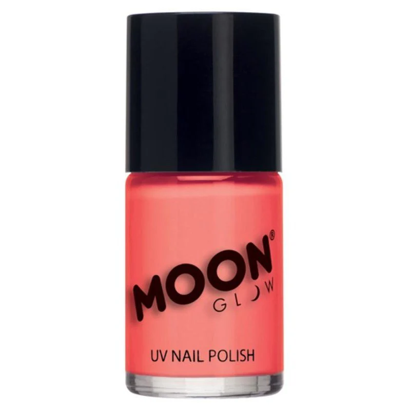 Moon Glow Pastel Neon Uv Nail Polish, Pastel Coral - Image 2