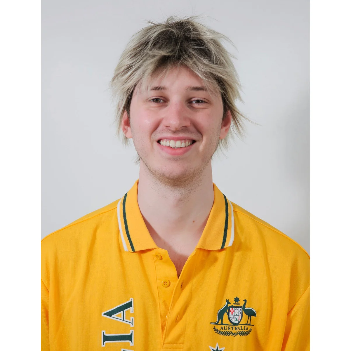 Mullet Wig – Blonde & Grey Australian Cricket Style - Image 3