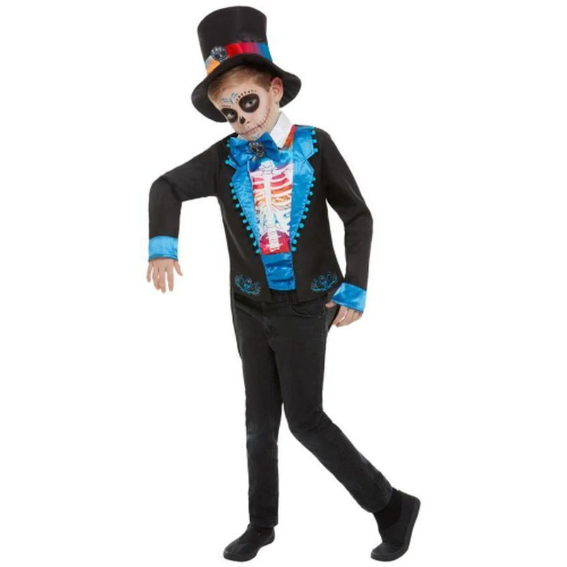 Neon Day Of The Dead Boy Costume