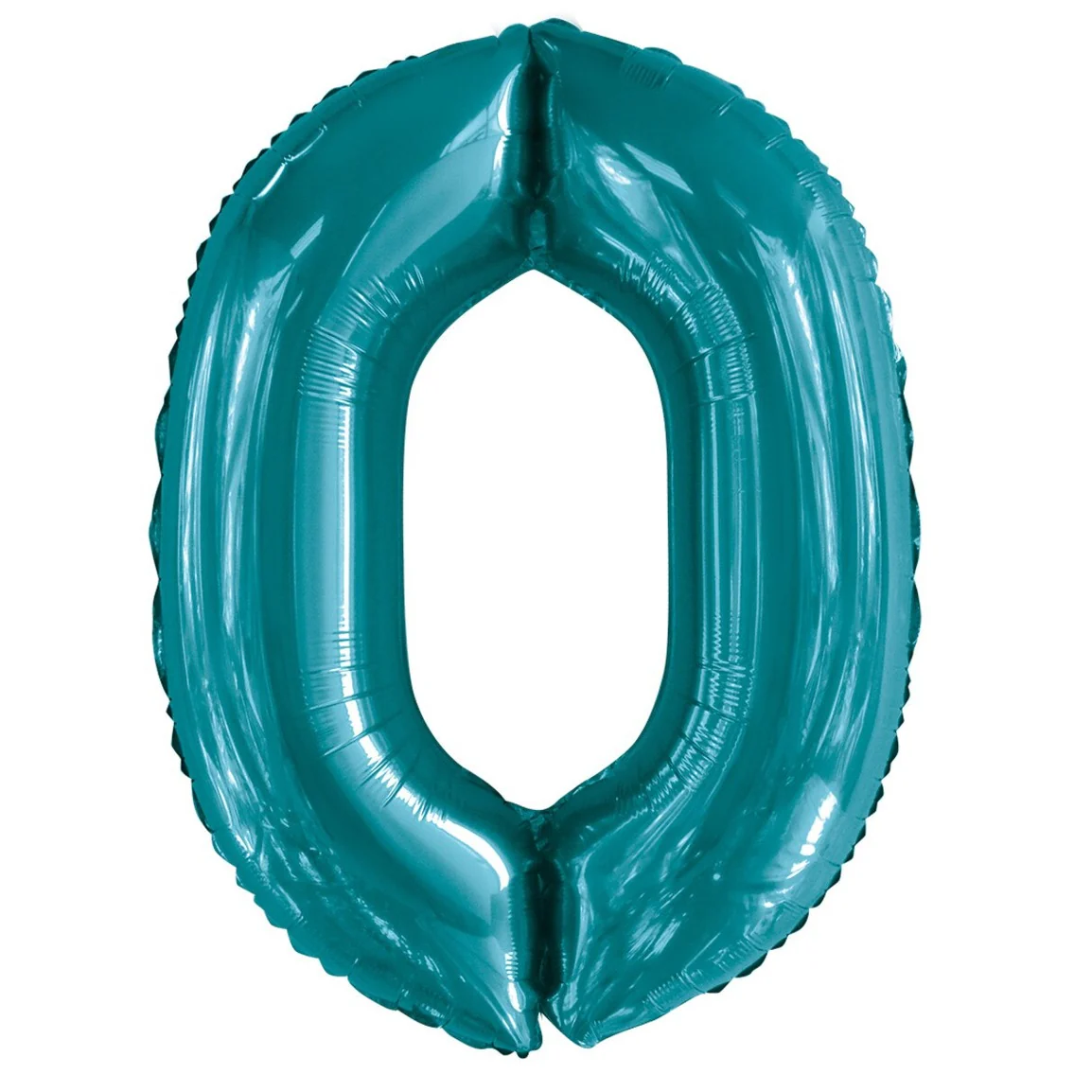 Number 0 Teal Foil Balloon-86cm