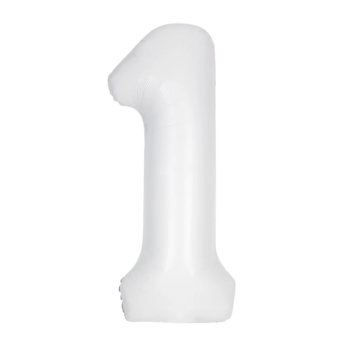 Number 1 White Matte Giant Foil Balloon-86cm
