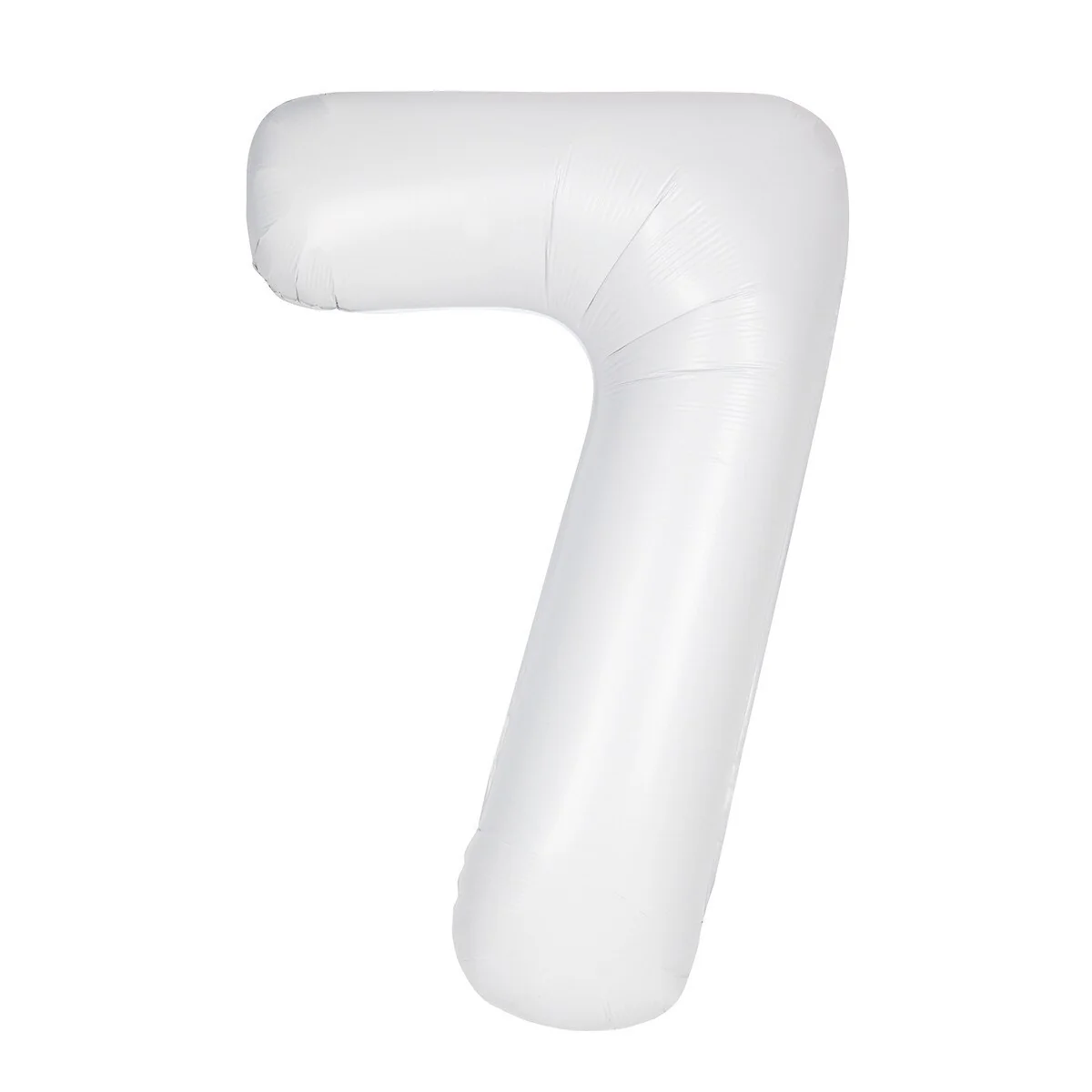Number 7 White Matte Giant Foil Balloon-86cm