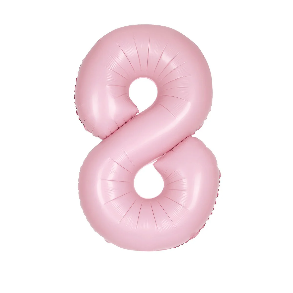 Number 8 Pastel Pink Matte Foil Balloon-86cm