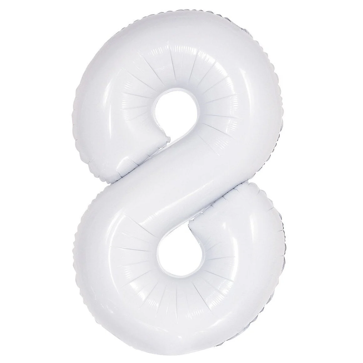 Number 8 White Foil Balloon – 86cm