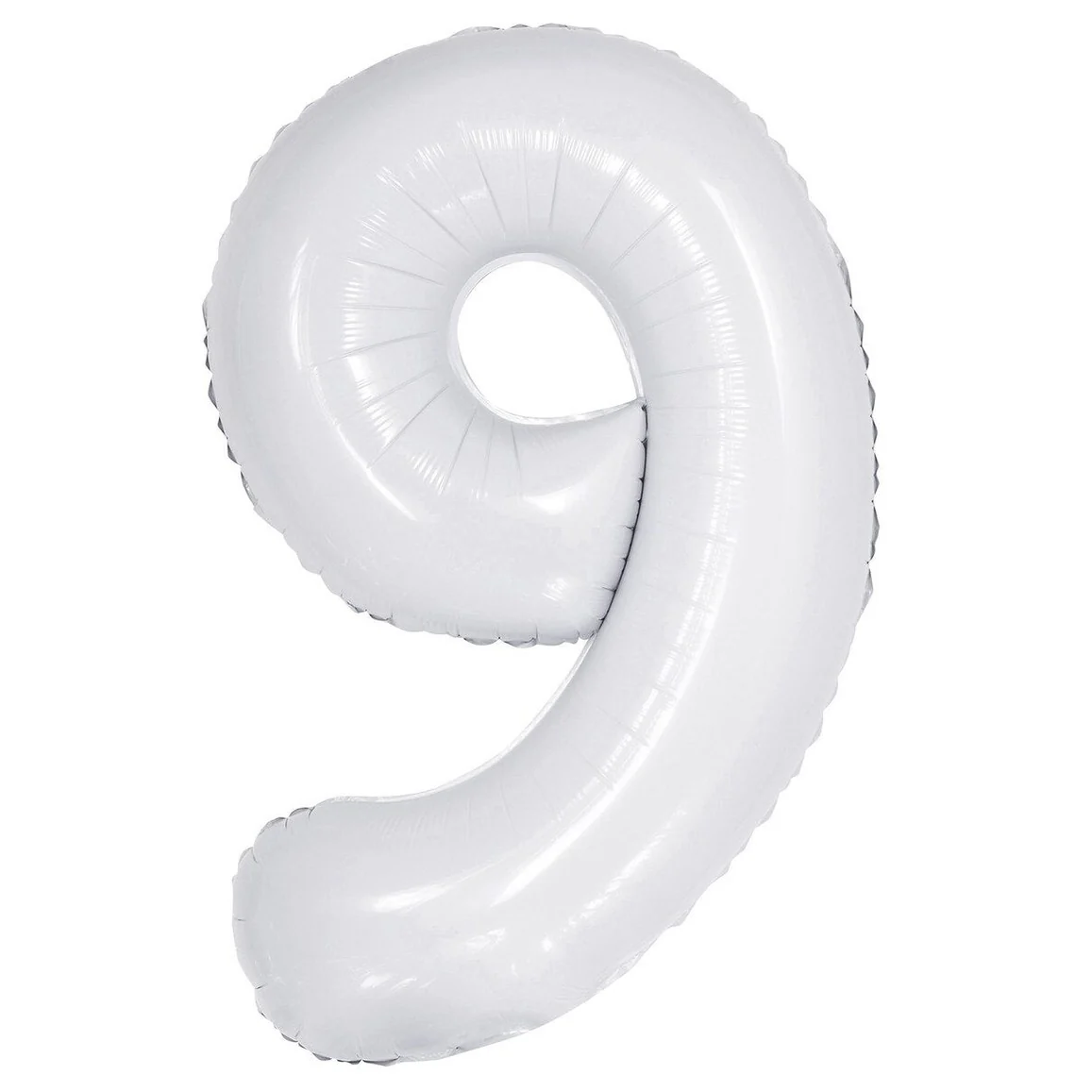 Number 9 White Foil Balloon – 86cm
