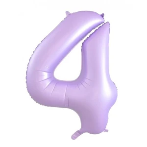 Pastel Lilac Number 4 Foil Balloon - 86cm