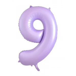 Pastel Lilac Number 9 Foil Balloon - 86cm