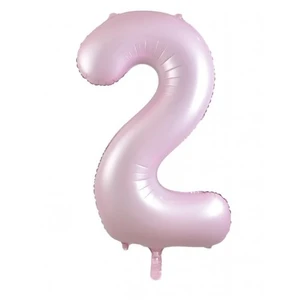 Pastel Pink Number 2 Foil Balloon - 86cm