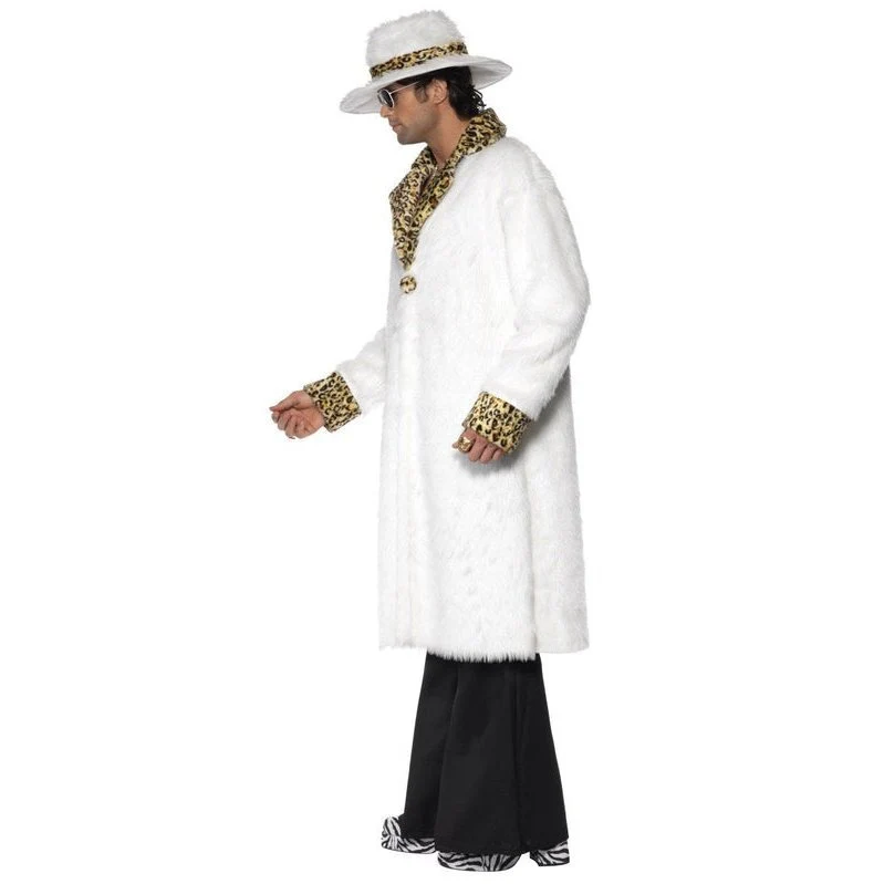 Pimp Costume, White And Leopard Skin - Image 3