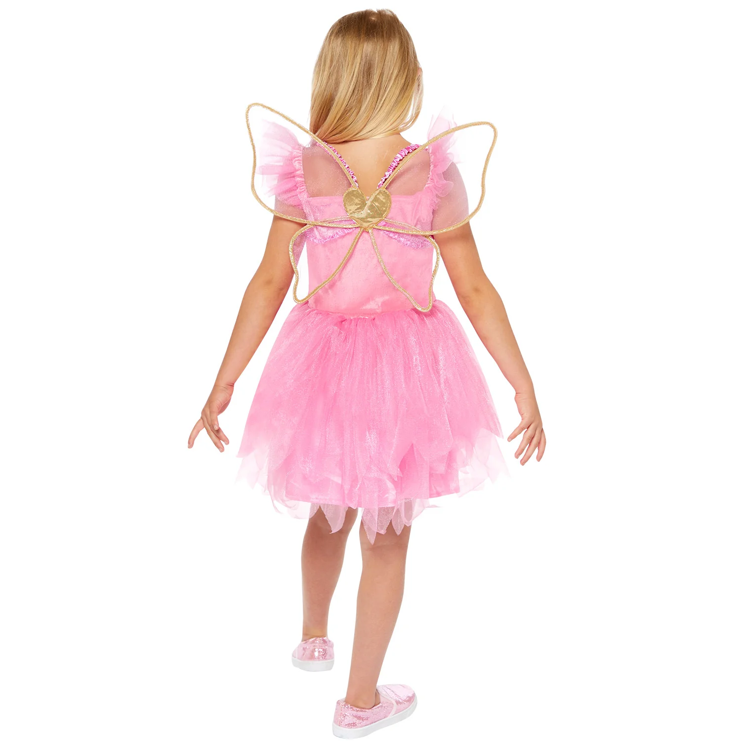 Pink Fairy Girls Dress Costume - Image 3