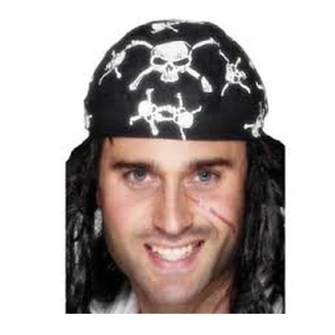 Pirate Bandana, Skull and Crossbones Design