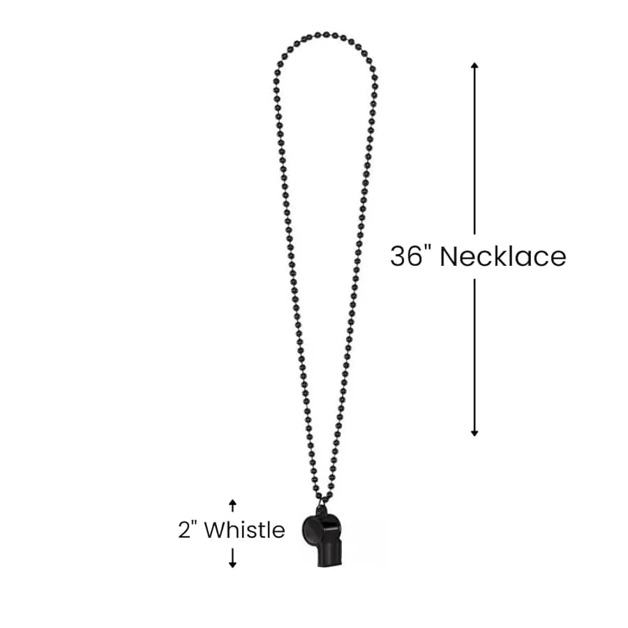Plastic Whistle - Black - Image 3