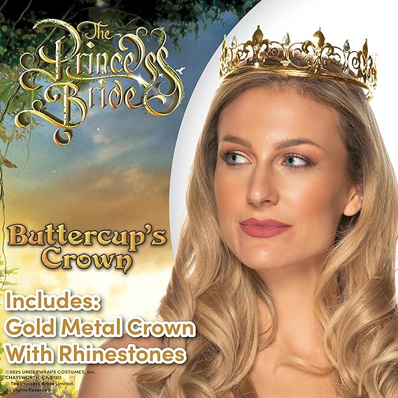 Princess Gold Metal Crown - Image 2