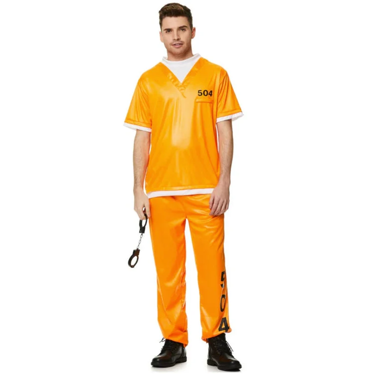 Prison Inmate Mens Costume - Image 3