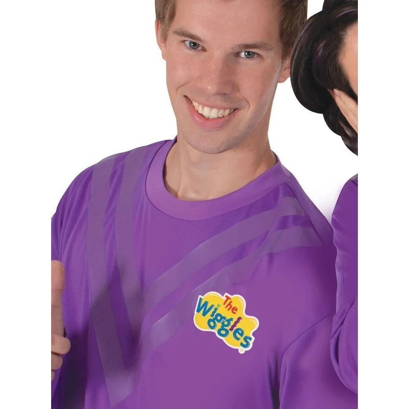 Purple Wiggle Costume Top, Adult - Image 3