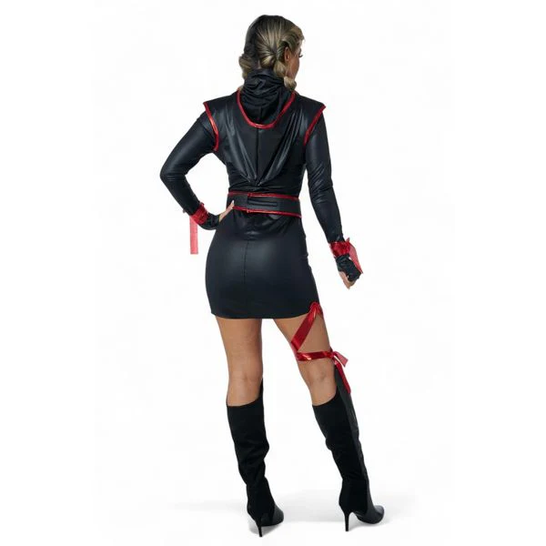 Red Fury Ninja Adult Women Costume - Image 3