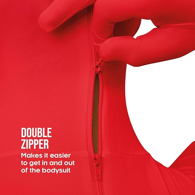 Red Morphsuit Adult Costume - Image 4