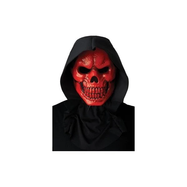 Red Skull Light Up Halloween Mask