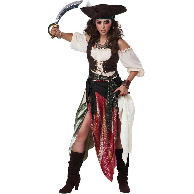 Renaissance Gypsy/Pirate Adult Costume - Image 2