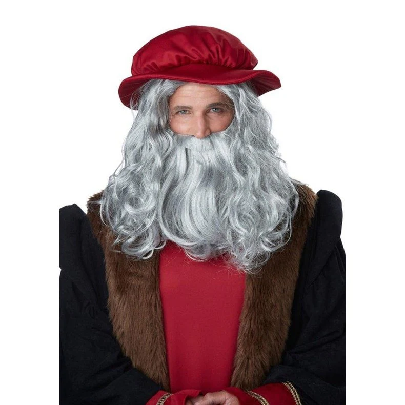Renaissance Man Wig & Beard - Image 2