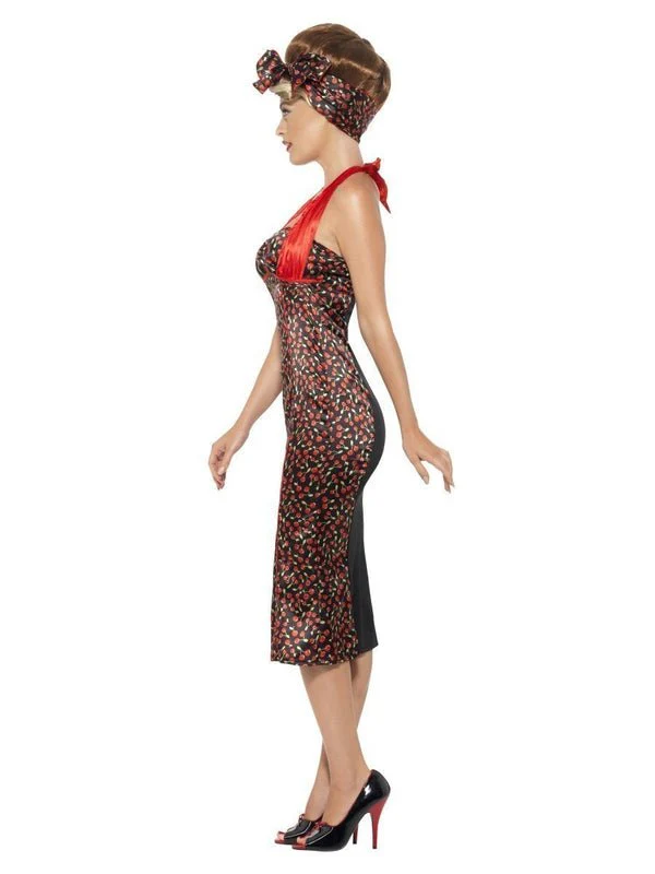 Rockabilly Costume, Cherry Print - Image 2