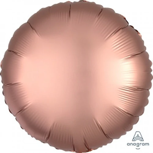 Rose Gold Satin Luxe Round Foil Balloon 45cm